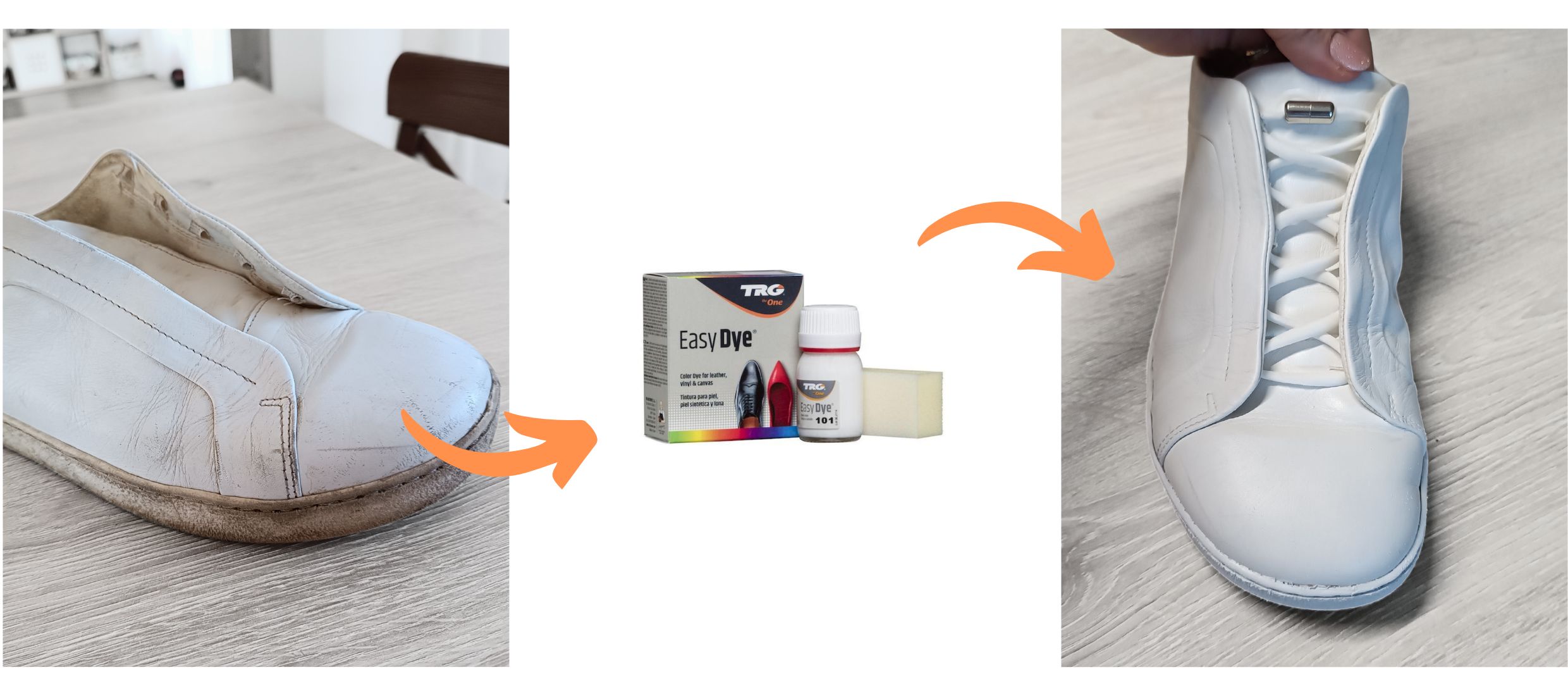 Biała Farba do butow skorzanych Easy Dye TRG the One White 101